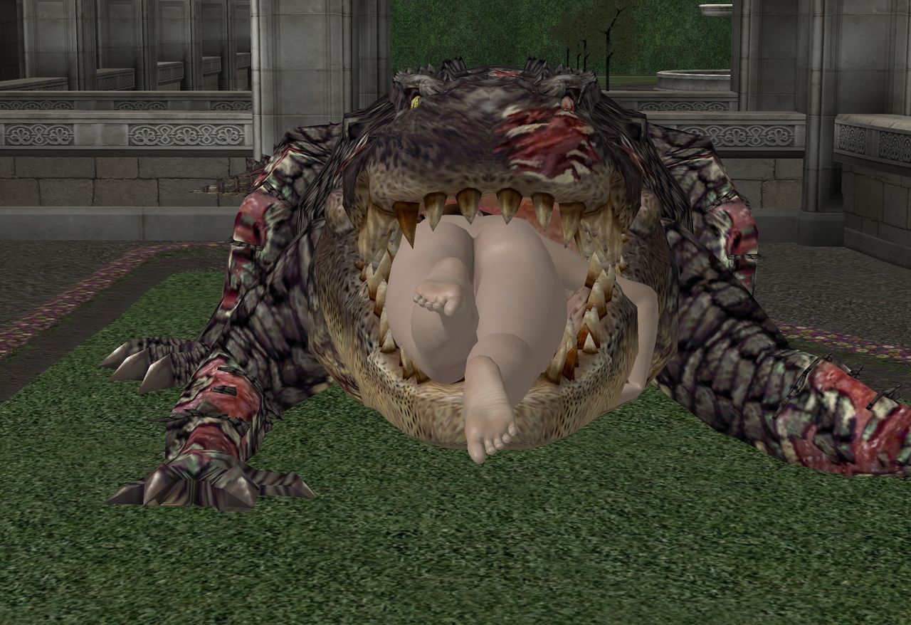 Claire Redfield and her pet Alligator (Vore) 10