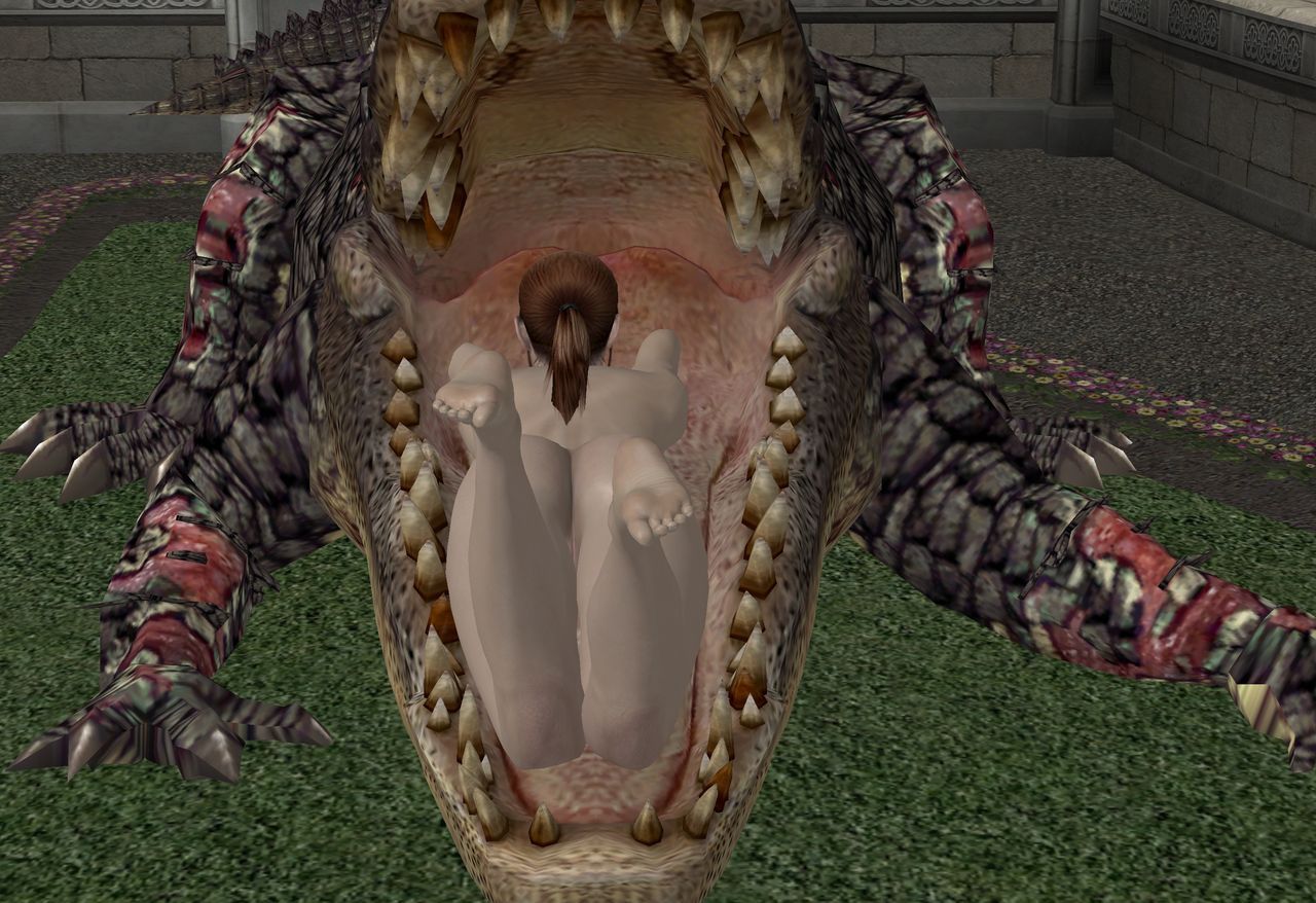 Claire Redfield and her pet Alligator (Vore) 12