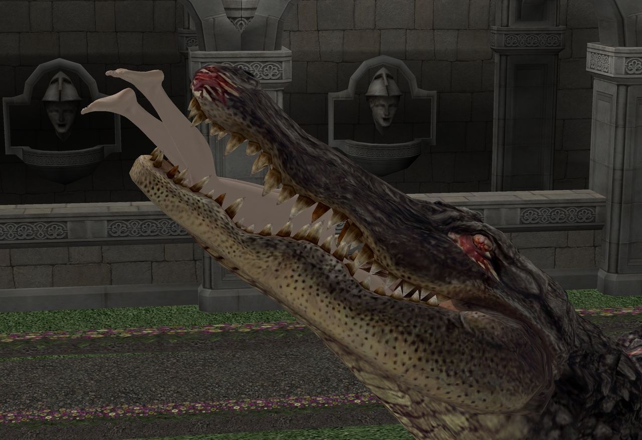 Claire Redfield and her pet Alligator (Vore) 15