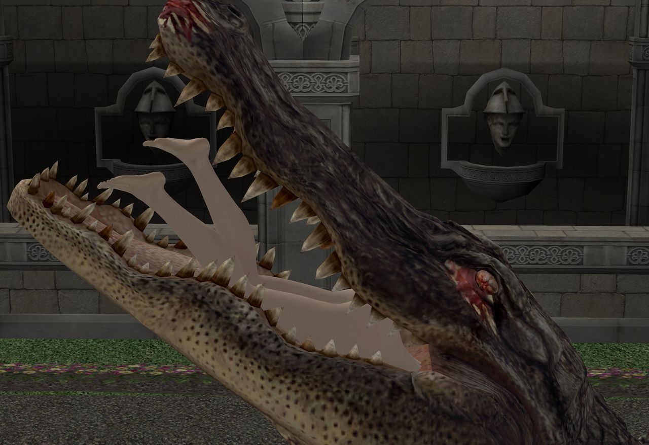 Claire Redfield and her pet Alligator (Vore) 18