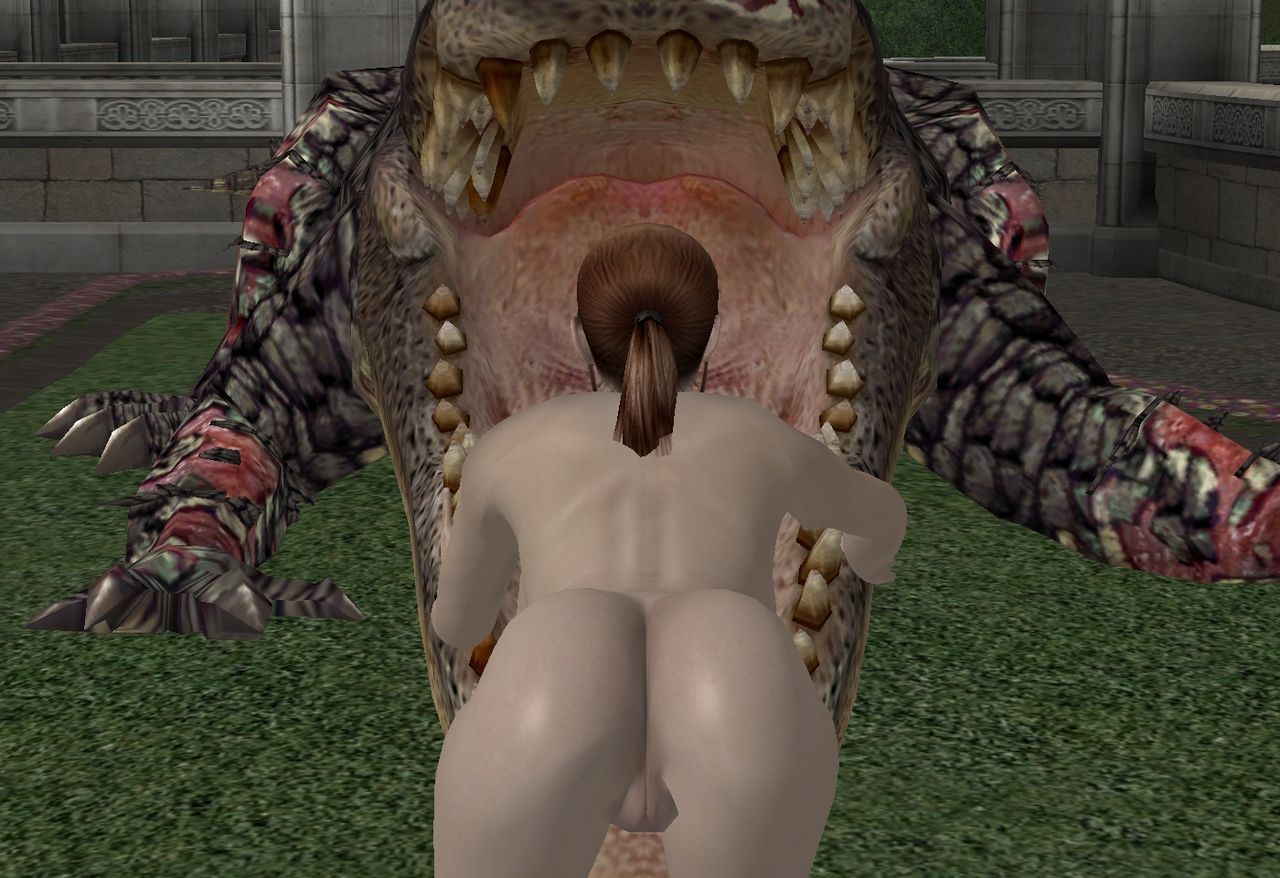Claire Redfield and her pet Alligator (Vore) 5