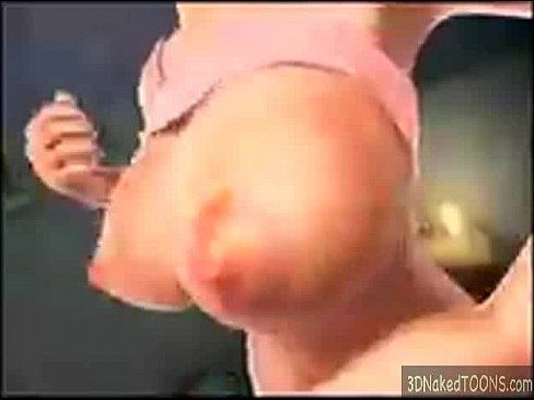 amazing 3d babe with big boobs plays with herself - 5 min 15