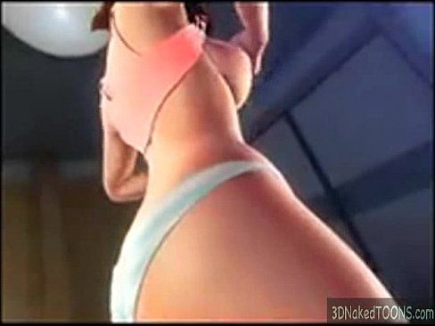 amazing 3d babe with big boobs plays with herself - 5 min 19