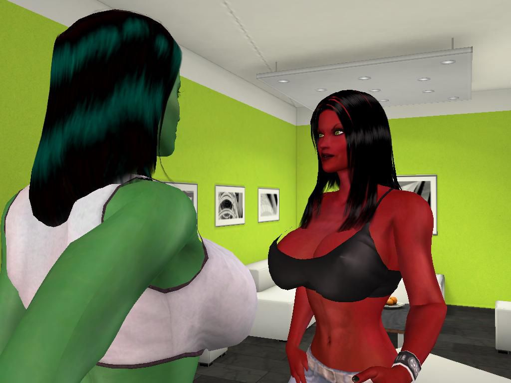 Green Vs. Red (The Sensational She-Hulk) 4