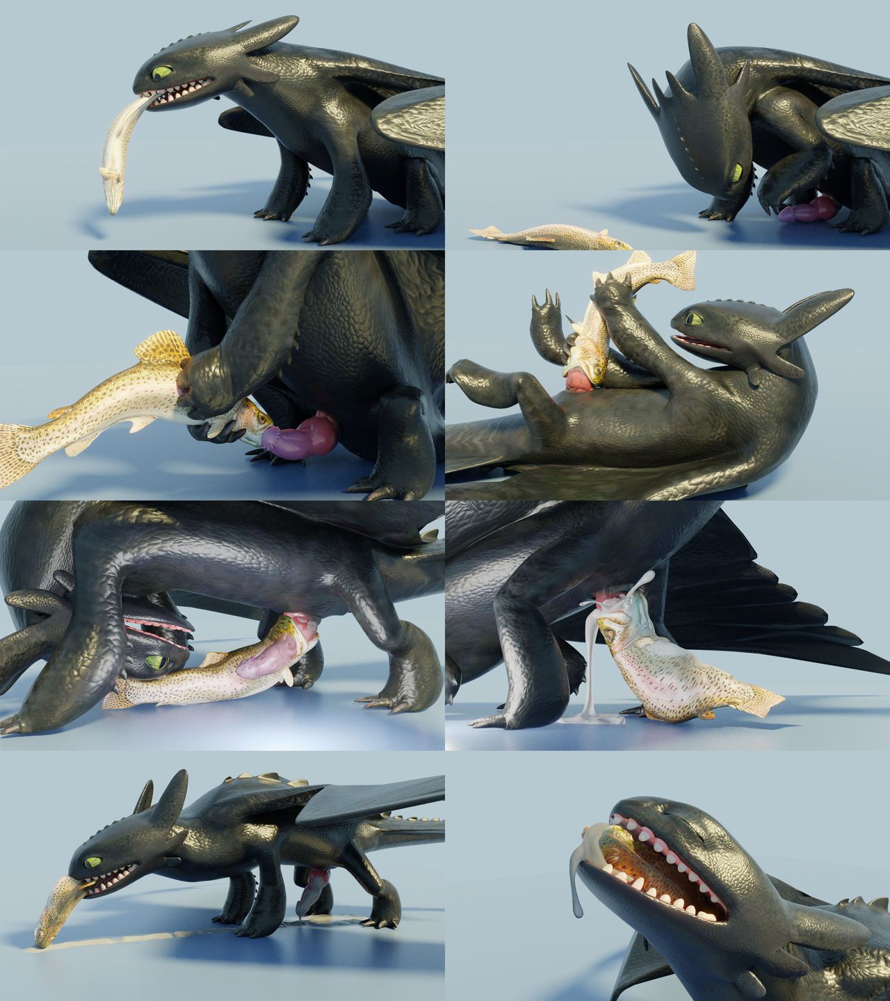 Toothless and Nubless Compilation (How to Train Your Dragon) 245