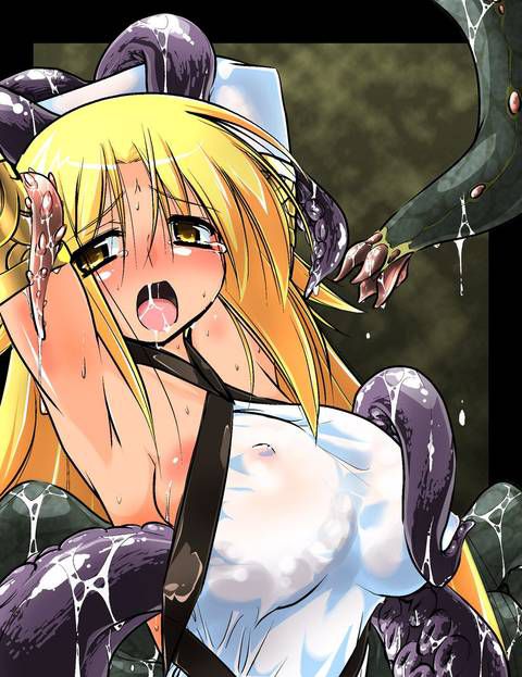 [54 pieces] insult Secondary erotic image collection that violent tentacle attack the girl! 31 7