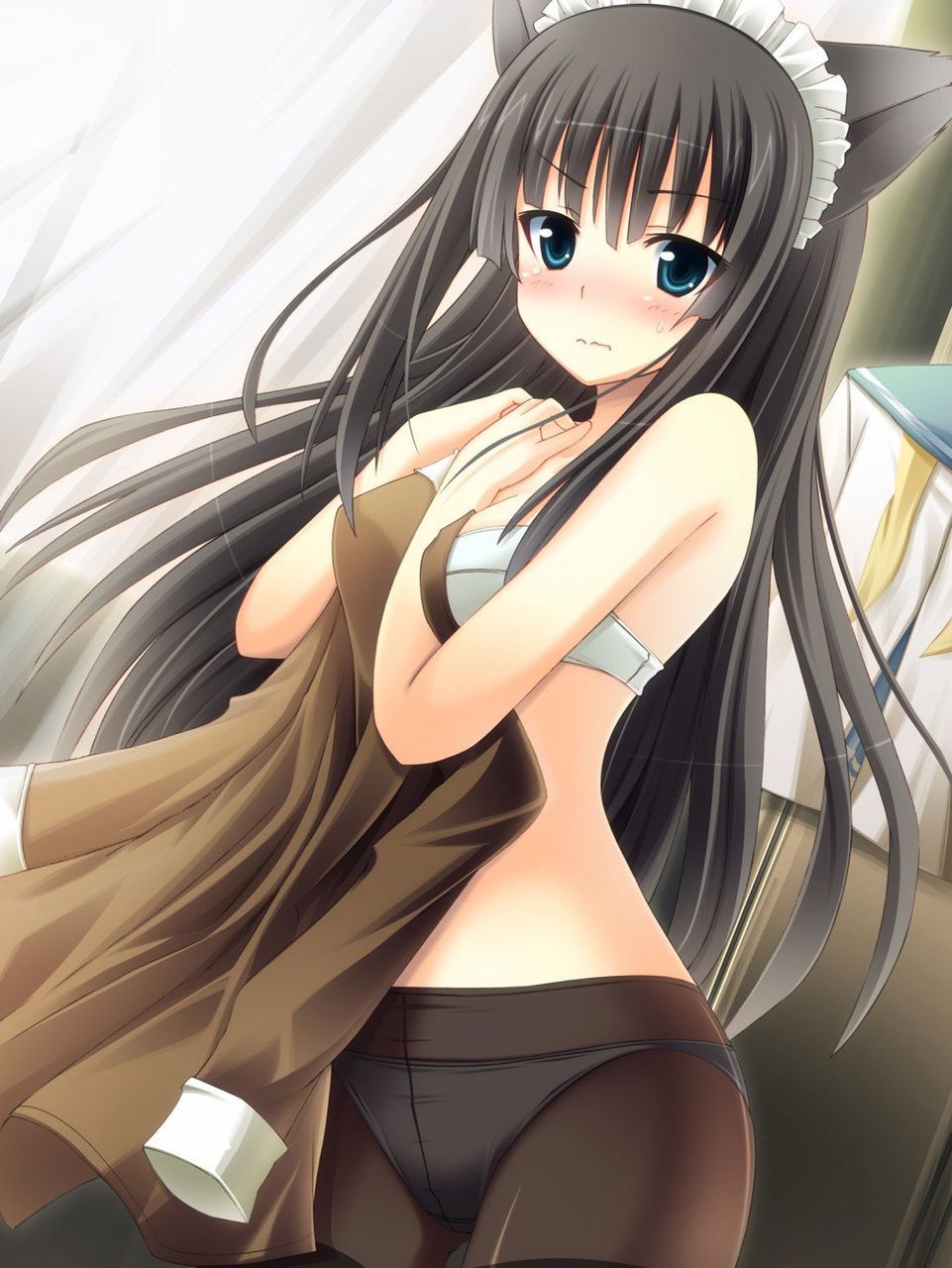 Please a lucky lewd image which came across a girl in changing clothes 11