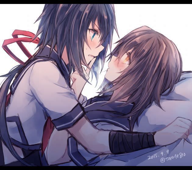 Yuri, erotic pictures, Yuri, Gachirezu, same-sex couple, thick kiss and ♥ [secondary image .moe] Part1 12