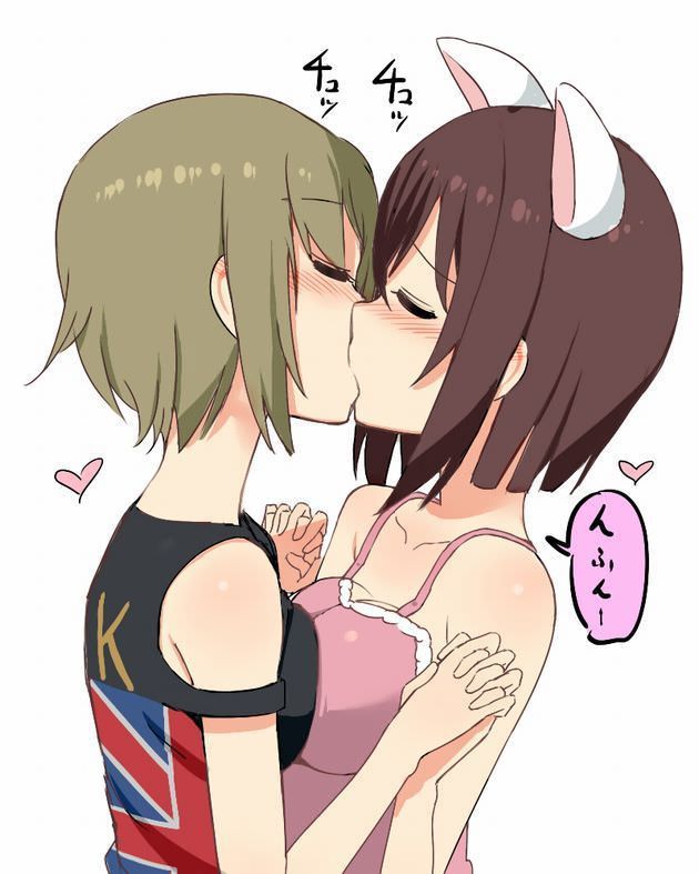 Yuri, erotic pictures, Yuri, Gachirezu, same-sex couple, thick kiss and ♥ [secondary image .moe] Part1 2