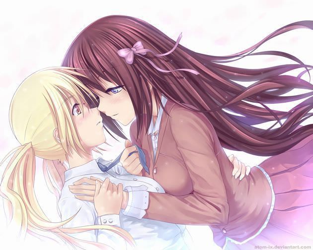 Yuri, erotic pictures, Yuri, Gachirezu, same-sex couple, thick kiss and ♥ [secondary image .moe] Part1 21