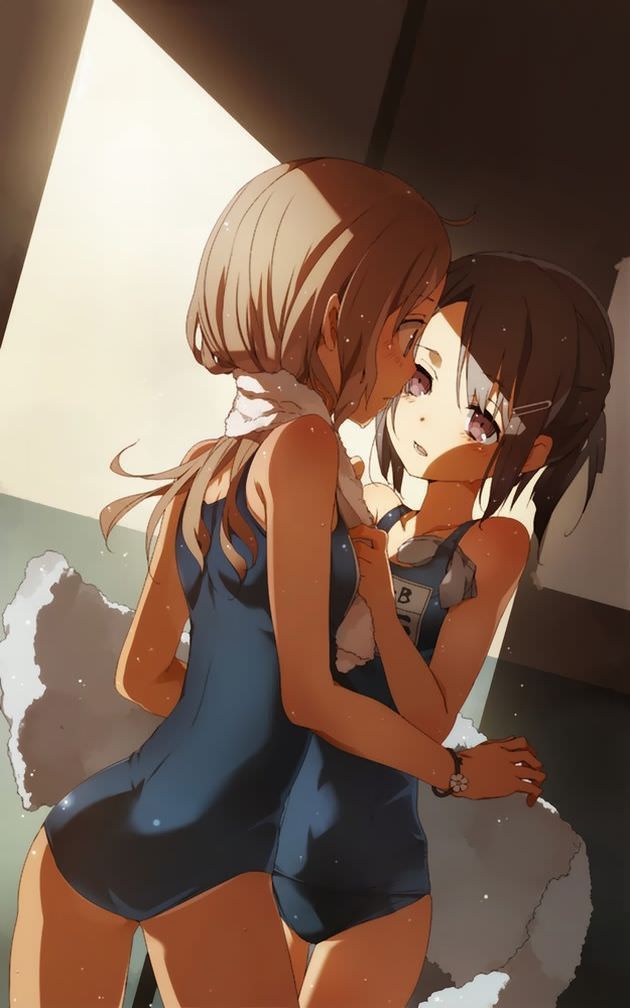 Yuri, erotic pictures, Yuri, Gachirezu, same-sex couple, thick kiss and ♥ [secondary image .moe] Part1 32