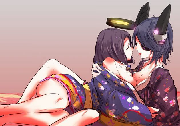 Yuri, erotic pictures, Yuri, Gachirezu, same-sex couple, thick kiss and ♥ [secondary image .moe] Part1 35