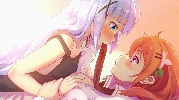 Yuri, erotic pictures, Yuri, Gachirezu, same-sex couple, thick kiss and ♥ [secondary image .moe] Part1 50