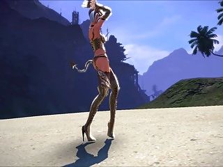 Tera: Castanic Whore Dancing on the Beach High Quility 7