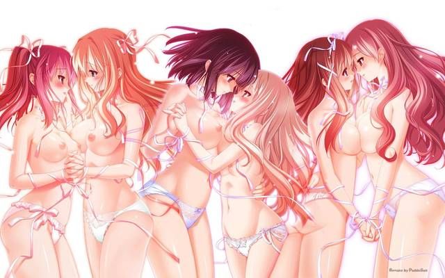 [58 pieces] two-dimensional yuri, lesbian girl erotic images collection!! 31 45