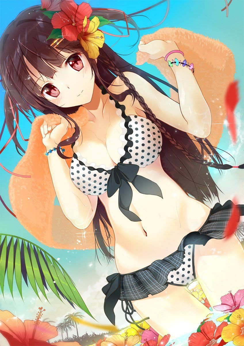I collected a pretty girl in a swimsuit. 1