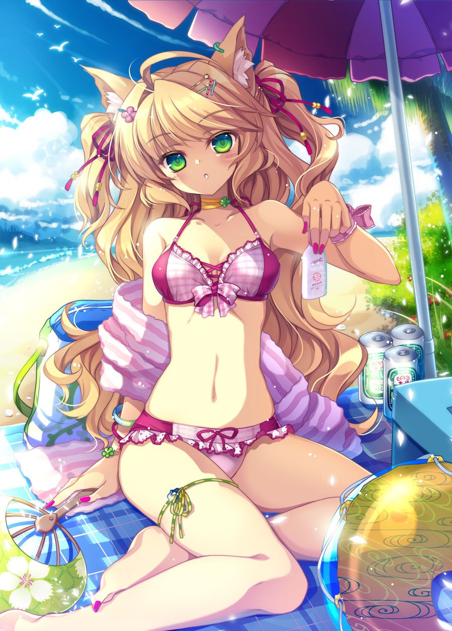 I collected a pretty girl in a swimsuit. 10