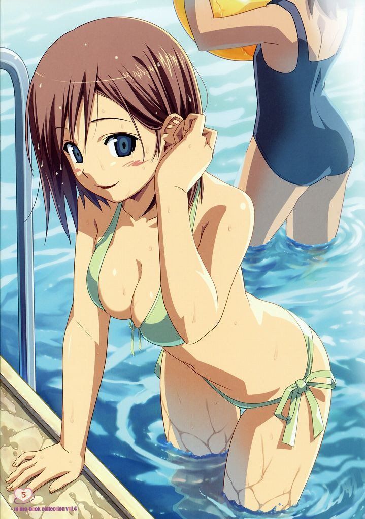 I collected a pretty girl in a swimsuit. 12