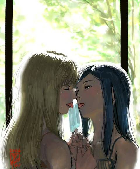 [58 photos] Two-dimensional yuri, lesbian girl erotic image Collection!! 29 37