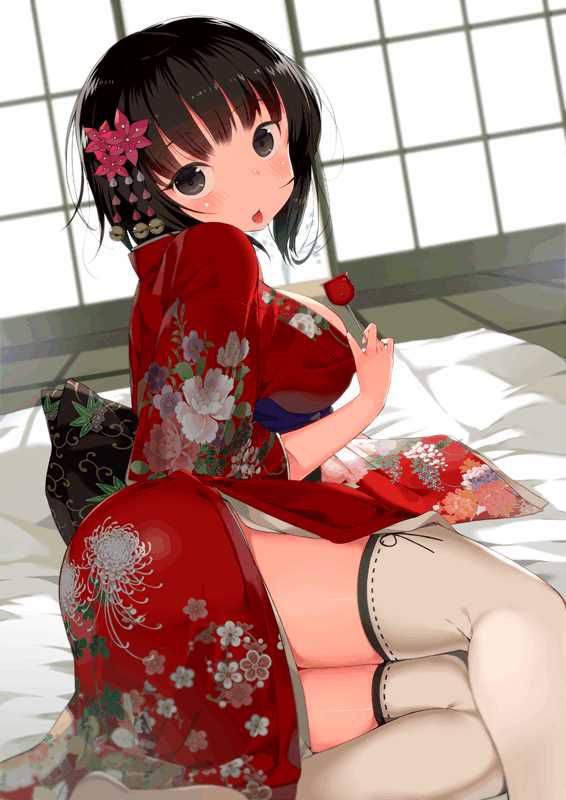 Kimono accumulating erotic images of Japanese clothes accumulating persevere 17