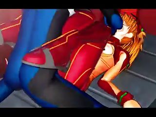 Asuka and Shinji 3d hentai 3