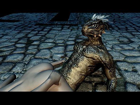 Argonian gets laid with a lonely young woman - 7 min 19