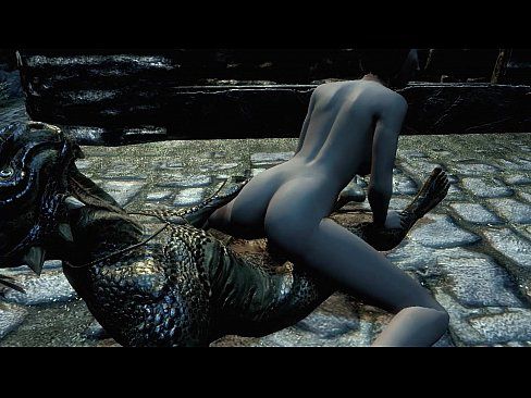 Argonian gets laid with a lonely young woman - 7 min 23