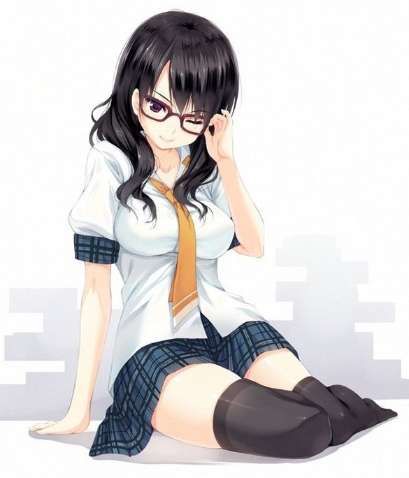 Erotic image [teenage] sex with girl of glasses [secondary erotic] 17
