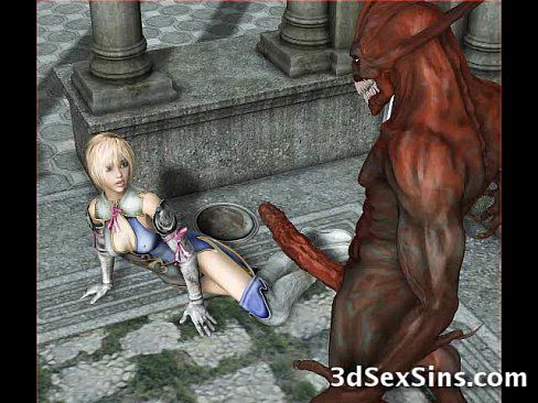 Demons Fucking 3D Babes! - 3 min 3