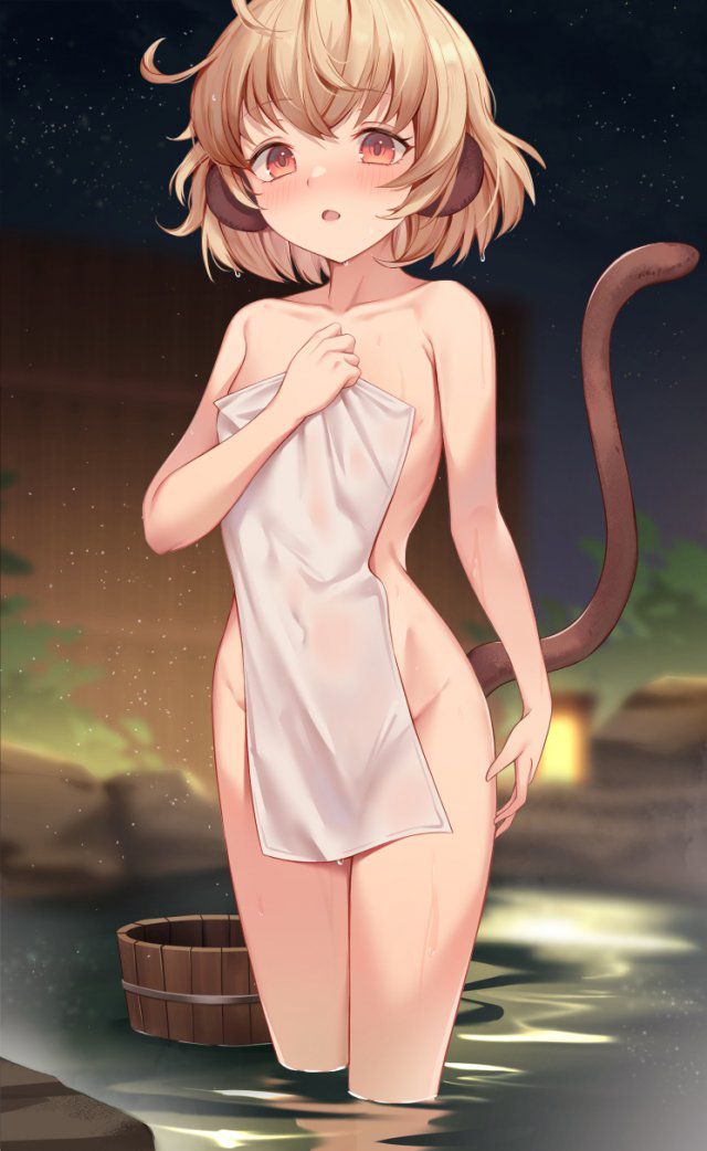 【Secondary】Image of a girl taking a hot spring / open-air bath 【Elo】 Part 5 12