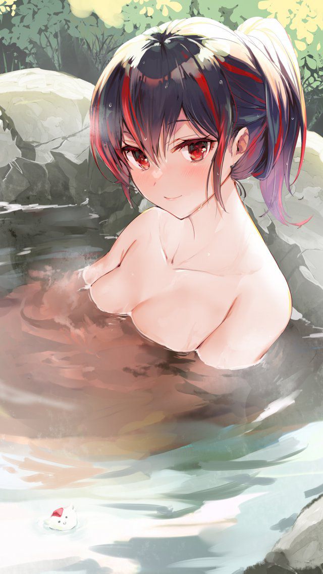 【Secondary】Image of a girl taking a hot spring / open-air bath 【Elo】 Part 5 21
