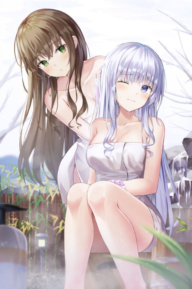 【Secondary】Image of a girl taking a hot spring / open-air bath 【Elo】 Part 5 30