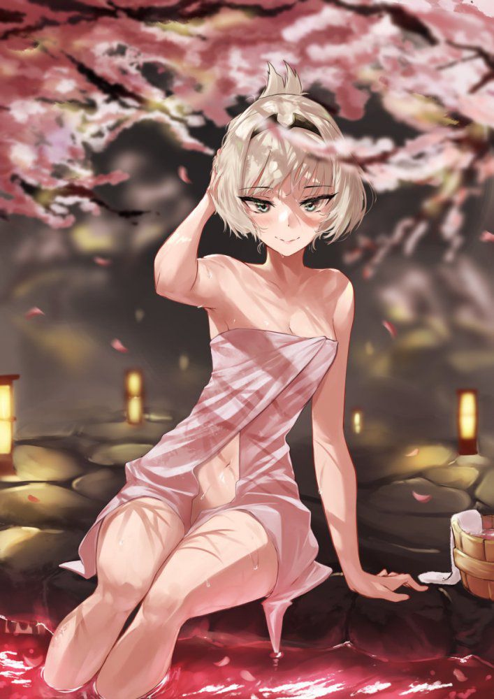 【Secondary】Image of a girl taking a hot spring / open-air bath 【Elo】 Part 5 39