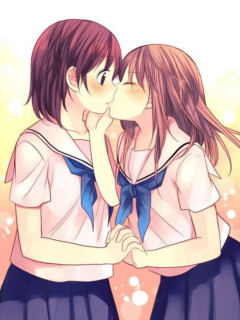 [50 sheets Yuri] The secondary lesbian image that I'm kissing the tongue and entwined the girl with each other! Part16 12