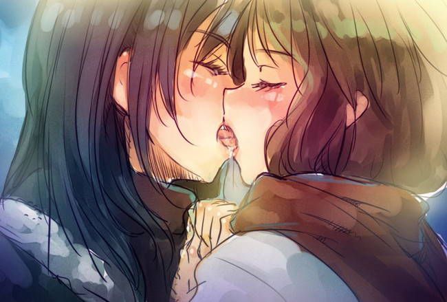 [50 sheets Yuri] The secondary lesbian image that I'm kissing the tongue and entwined the girl with each other! Part16 32