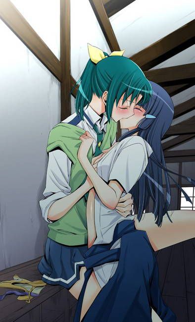 [50 sheets Yuri] The secondary lesbian image that I'm kissing the tongue and entwined the girl with each other! Part16 43