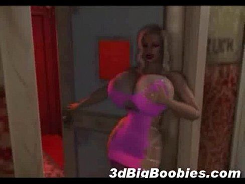 3D Hooker with Giant Tits! - 3 min 3