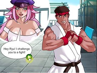 Poison Ivy hentai sex game with Ryu Hayabusa 1