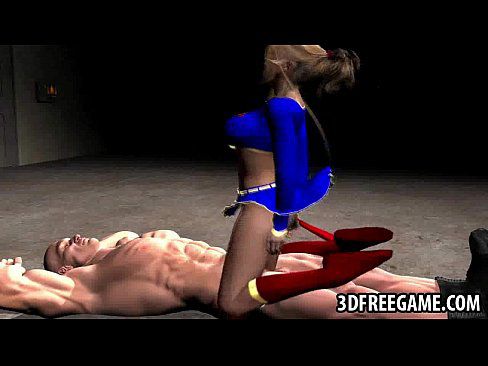 3D Supergirl gets fucked by a musclular stud - 2 min 12