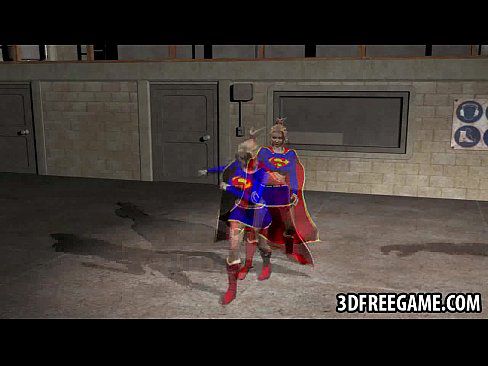 3D Supergirl gets fucked by a musclular stud - 2 min 4