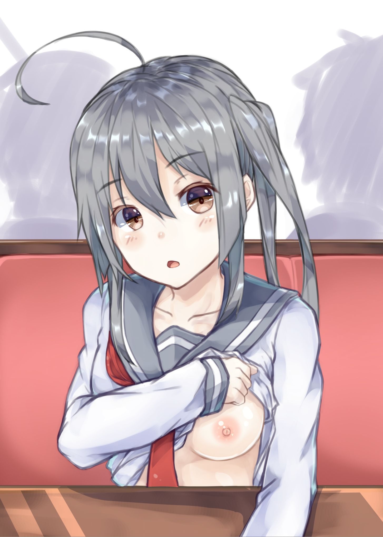 【Erotic Anime Summary】 Erotic image of a perverted girl who shows her 【Secondary erotic】 21