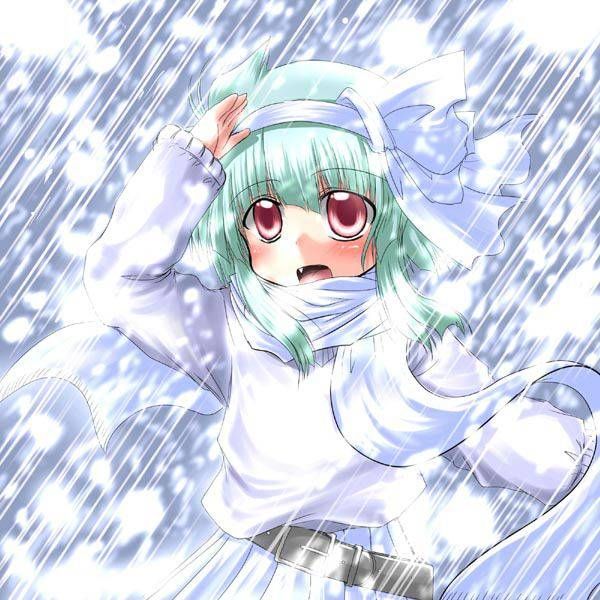 [55 sheets] Two-dimensional Erofeci image of snow and ice-based girl. 10 47