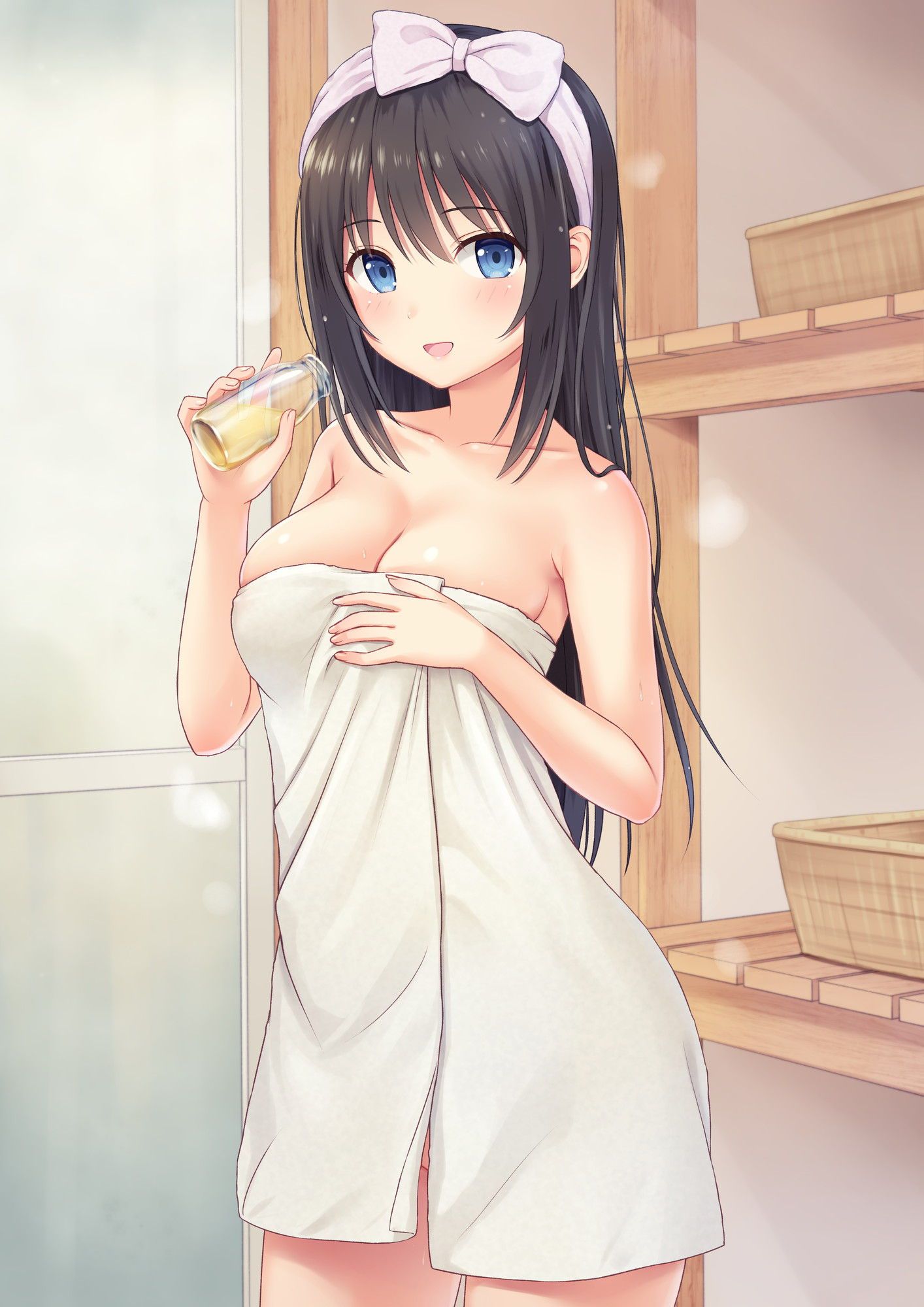 I mean defenseless, I'm already asking. Picture of a girl bath towel in a bath up that is ♪ 13