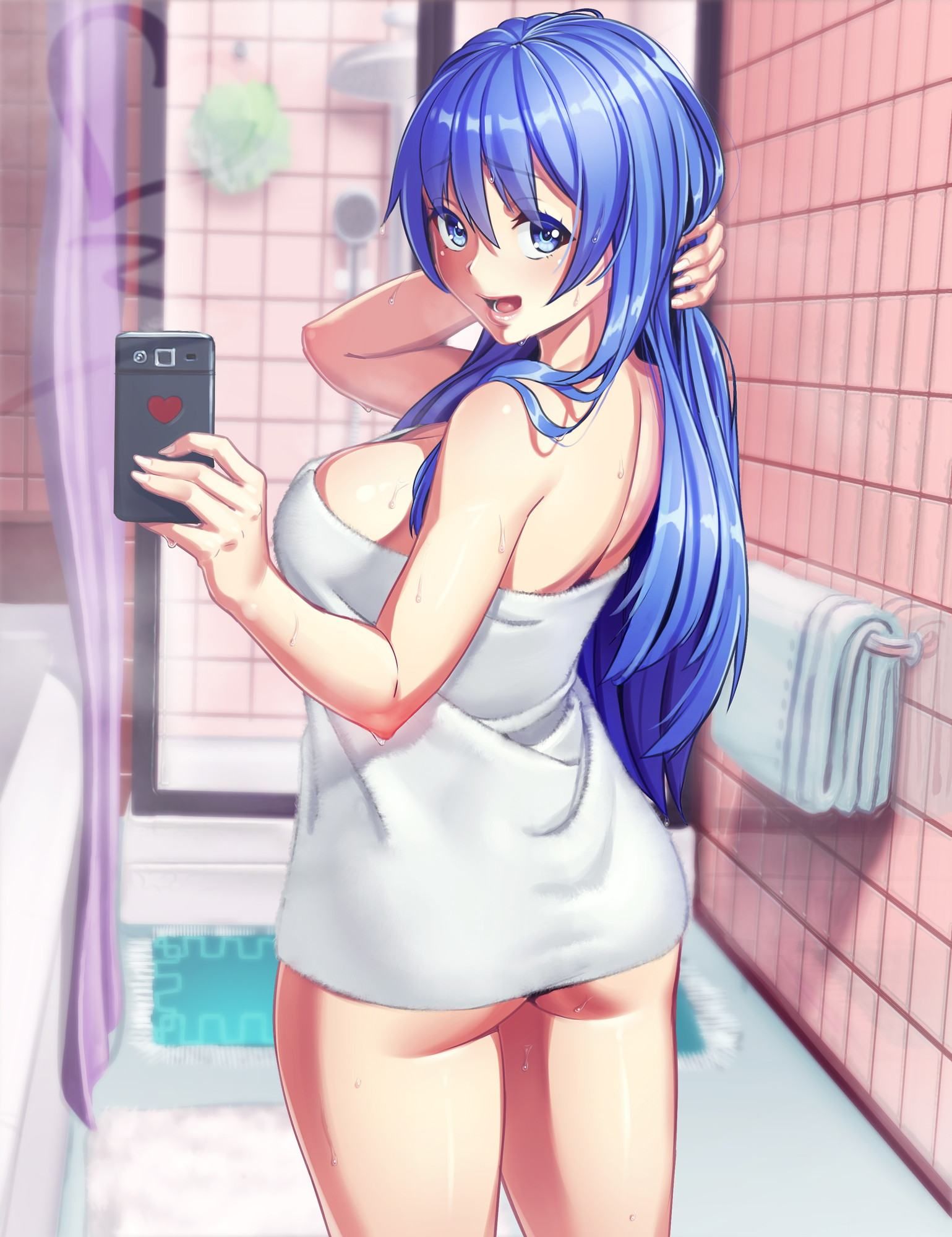 I mean defenseless, I'm already asking. Picture of a girl bath towel in a bath up that is ♪ 5