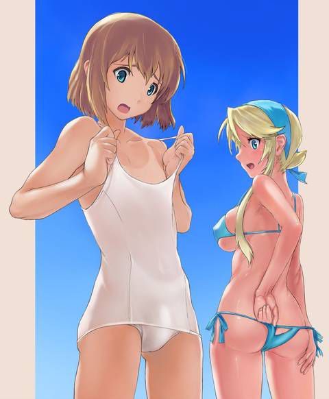 [55 sheets] Two-dimensional, swimsuit girl, cute Erofeci image collection. 31 20