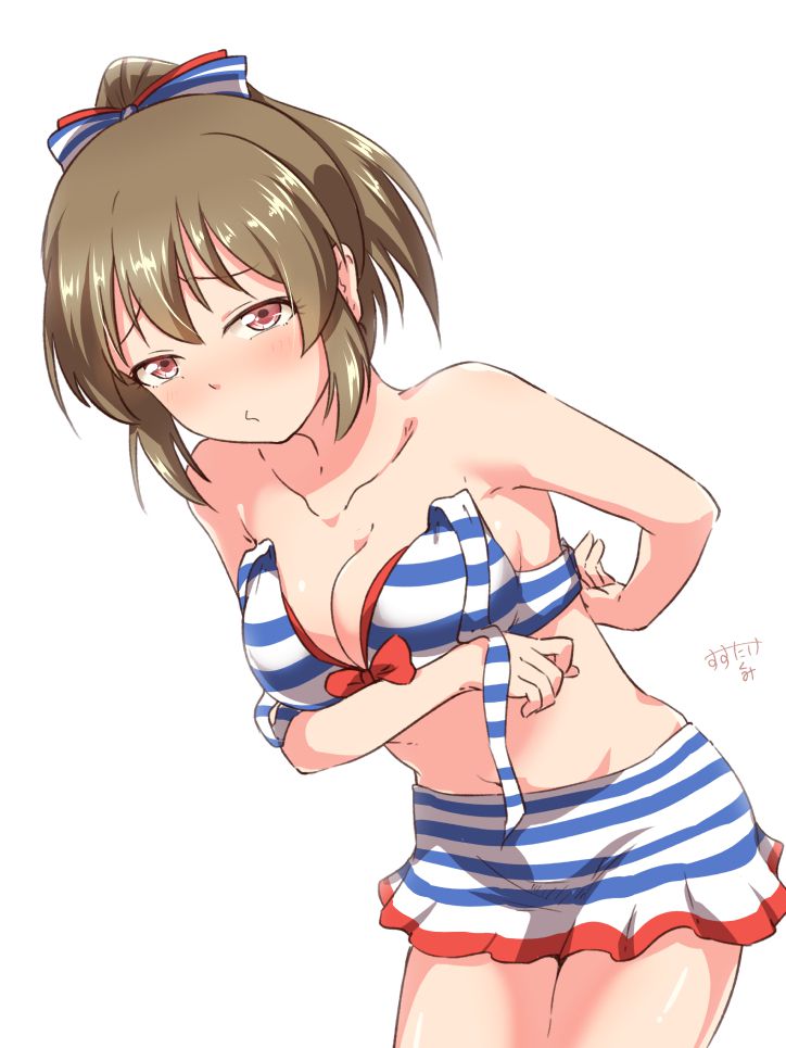 【Secondary Erotic】 Erotic images of girls wearing striped bikinis [50 photos] 18