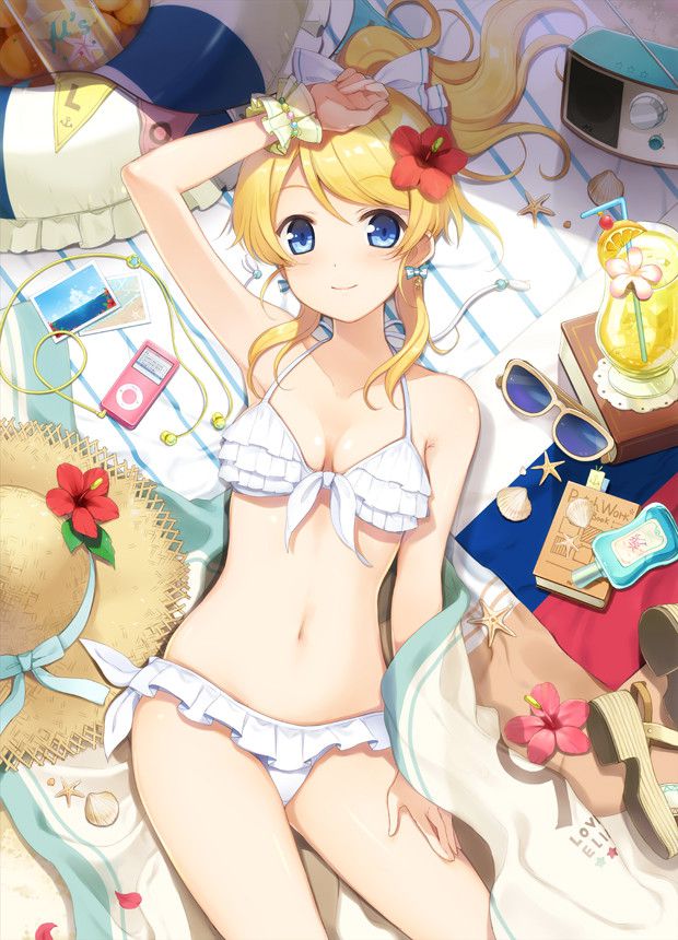 I want to expose the important part by shifting the swimsuit lewd image of a swimsuit with a small cloth area 13