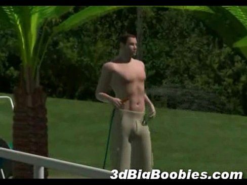 3D Busty Babe in Bikini! - 3 min 22