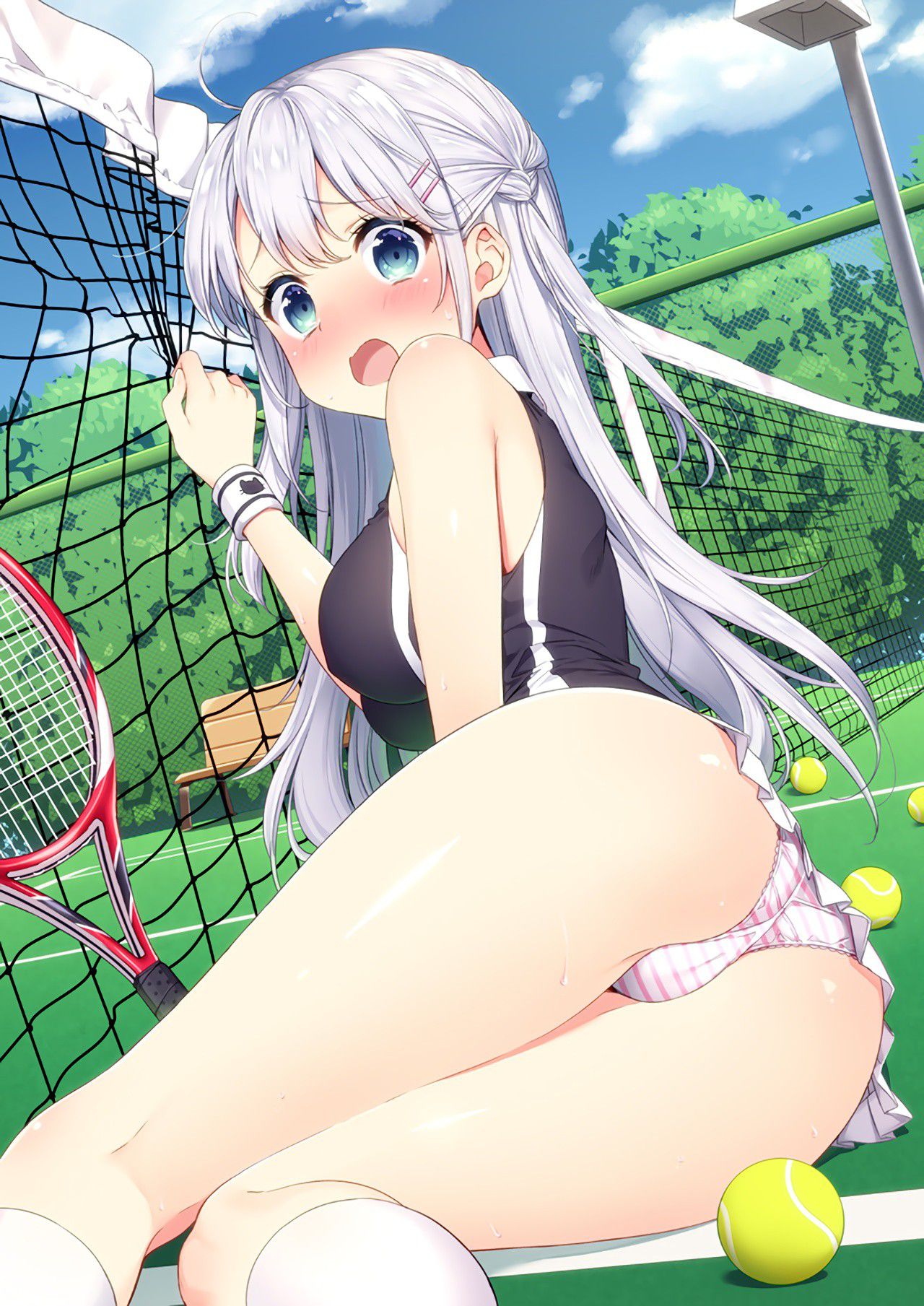 【Erotic Anime Summary】 Erotic images of beautiful women and beautiful girls in sportswear doing naughty things 【60 photos】 33