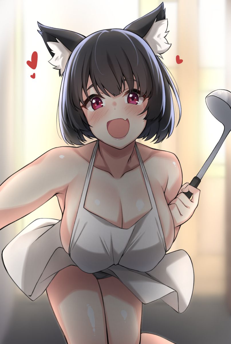 【Erotic Anime Summary】 Beautiful women and beautiful girls in naked aprons who are inevitable 【50 photos】 10